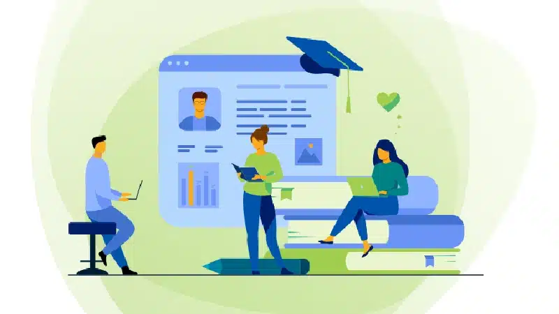 سه نفر در حال اجرای بازاریابی پارتیزانی
