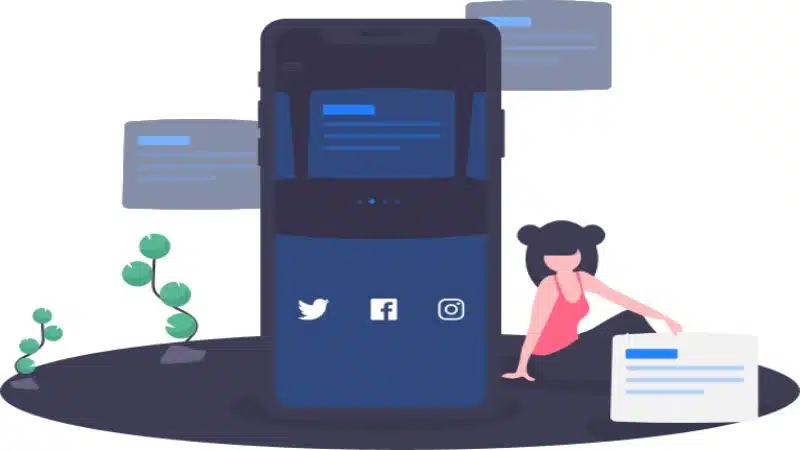 یک نفر در حال دریافت پیام